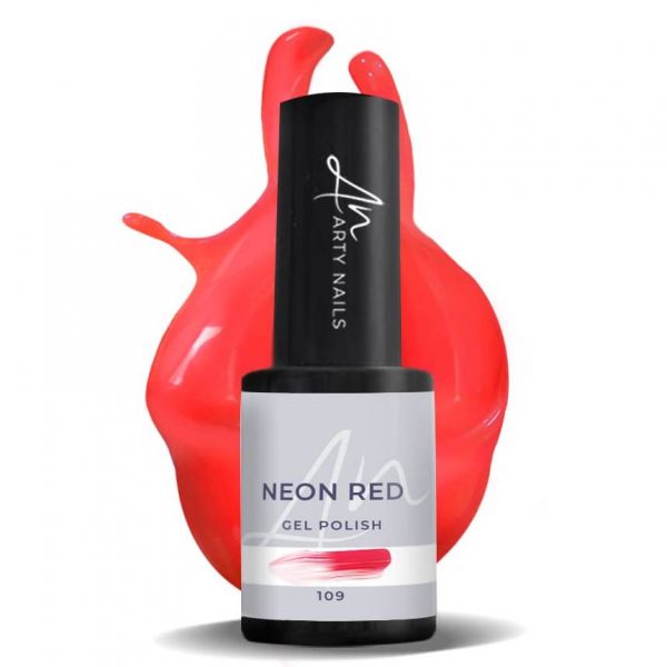 Arty Nails trajni lak 5ml - Neon Red