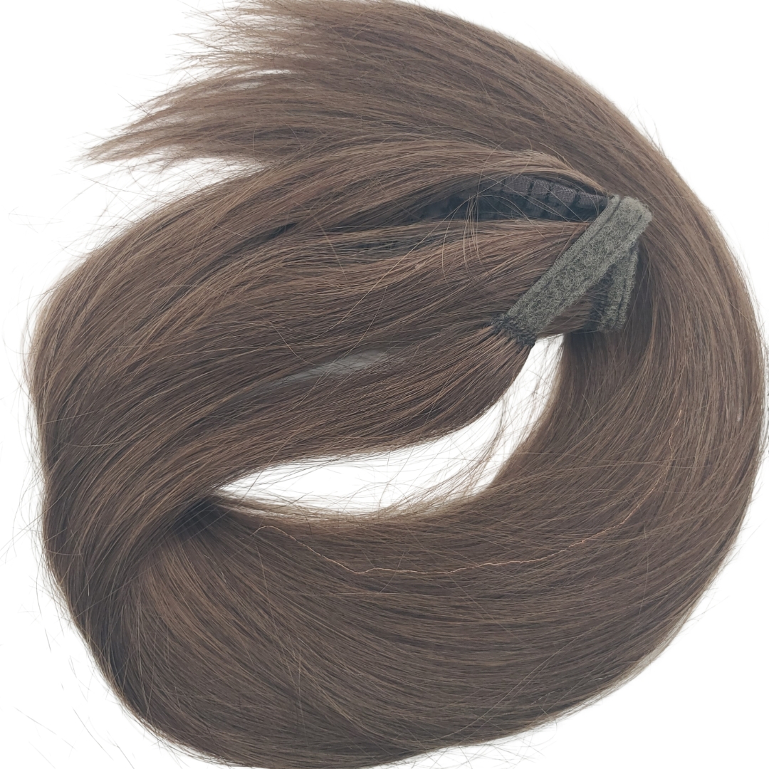 Ekstenzija rep od prirodne kose 65cm - Nijansa 6 - Image 2