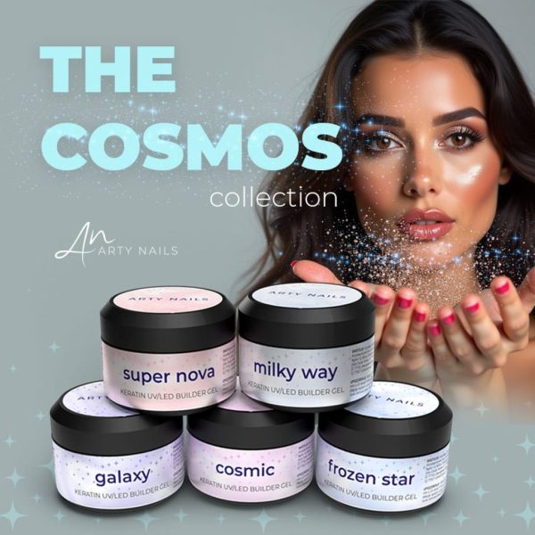 Arty Nails keratin builder gel (Hema, Di-Hema, TPO free) - Frozen Star - Image 3