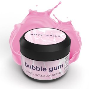 Arty Nails keratin builder gel (Hema, Di-Hema, TPO free) - Bubble Gum