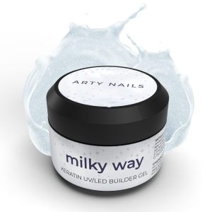 Arty Nails keratin builder gel (Hema, Di-Hema, TPO free) - Milky Way