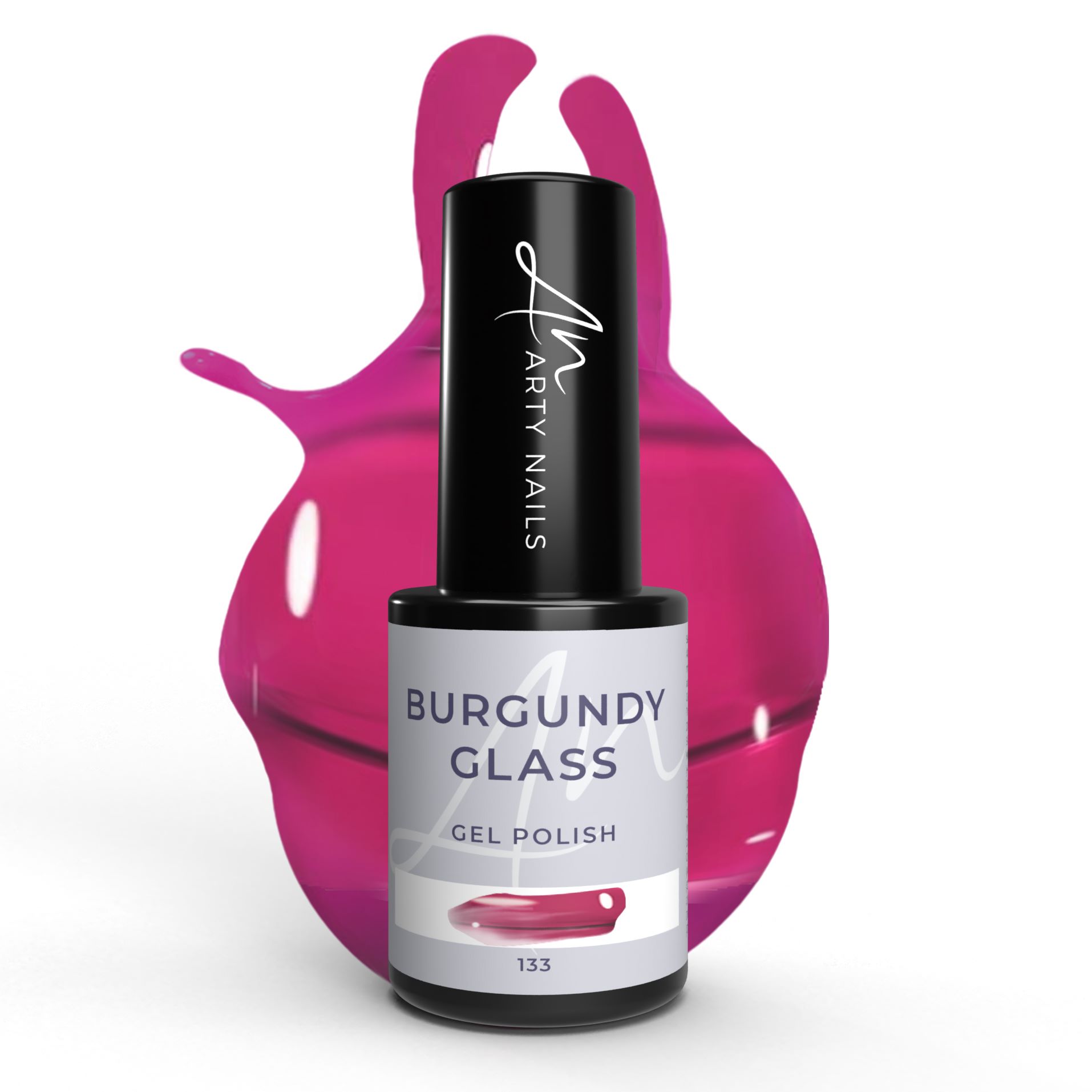 Arty Nails trajni lak 5ml - 133 Burgundy Glass (Hema, Di-Hema, TPO free)