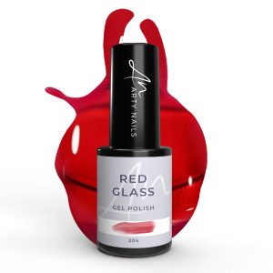 Arty Nails trajni lak 5ml - 204 Red Glass (Hema, Di-Hema, TPO free)